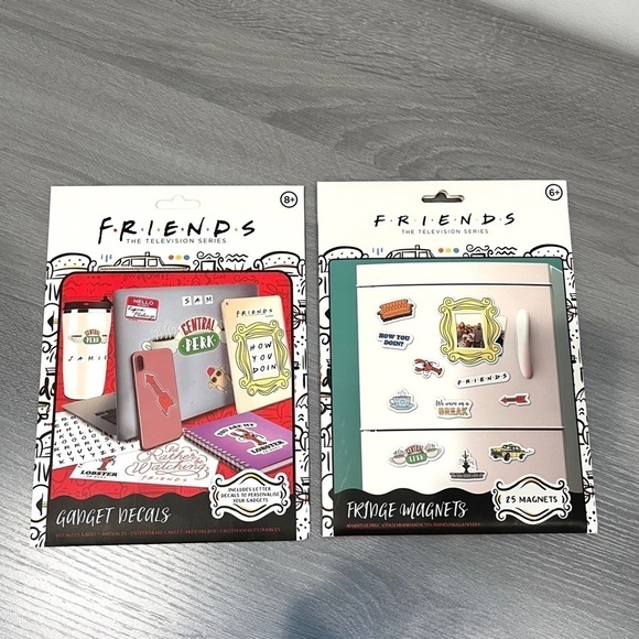 FRIENDS Fridge Magnets and Gadget Decals - Picture 1 of 2